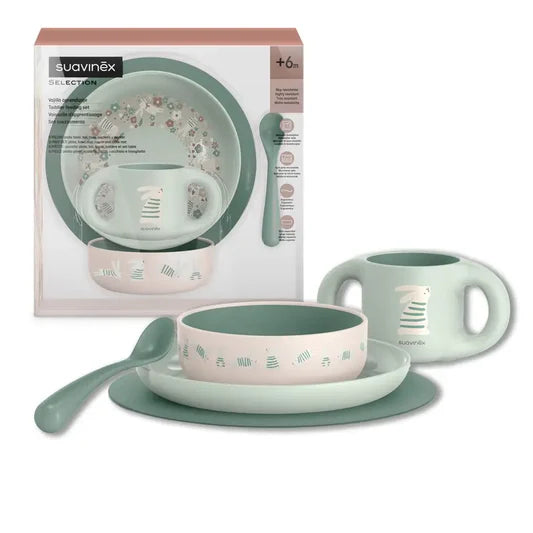Suavinex Select Set 5-Piece Green Dinnerware Set 6M+ - Healtsy