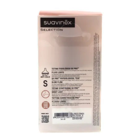 Suavinex Select Wonderland Anti-Colic Silicone Teat Bottle - Glass - Slow - 120ml - +0 - Healtsy