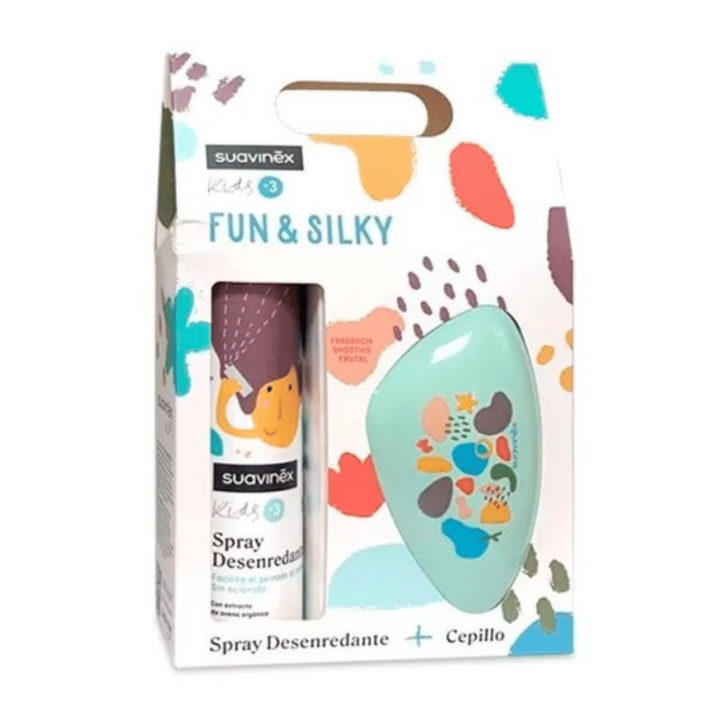 Suavinex Kids Fun & Silk Detangling Spray + Brush