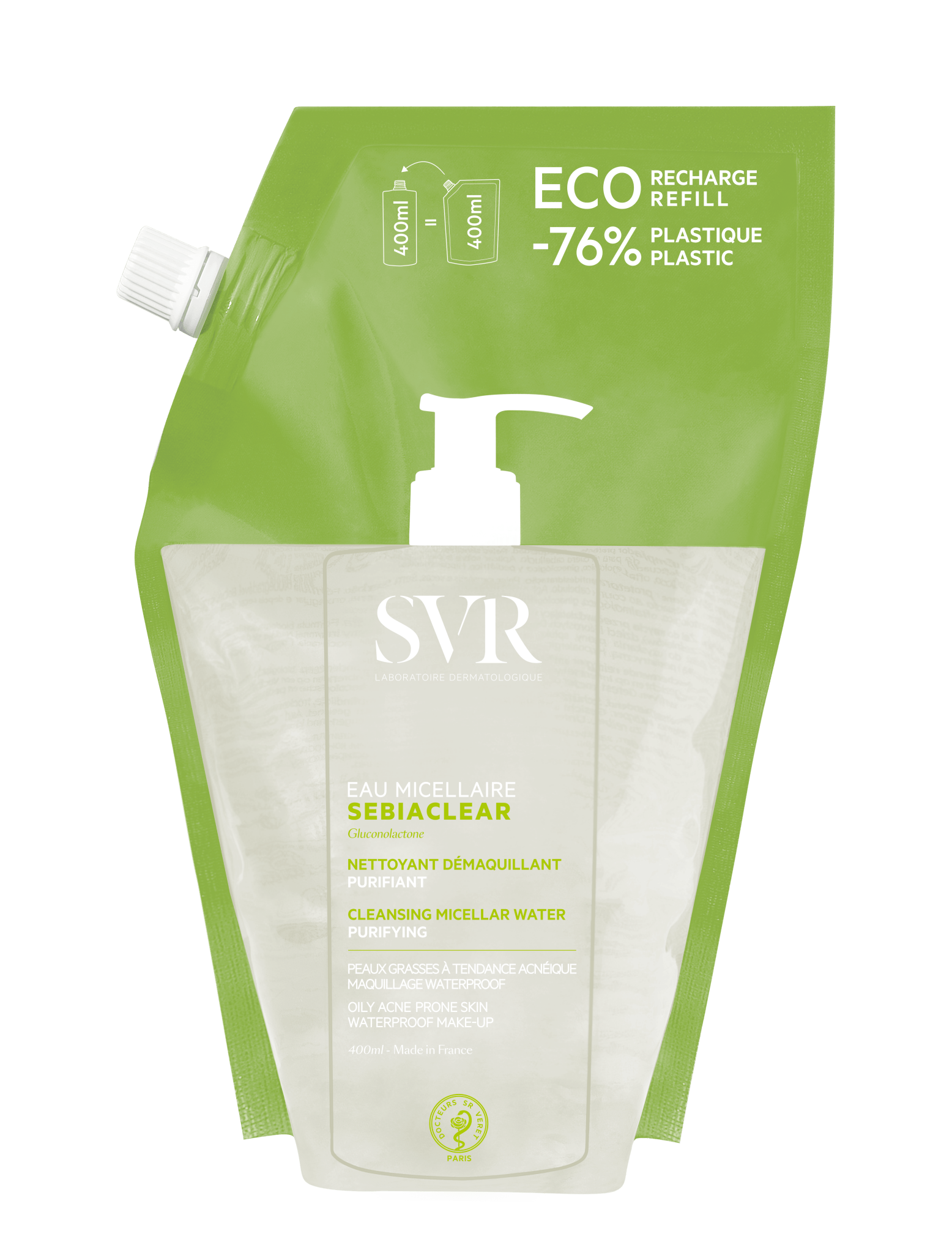 SVR Sebiaclear Micellar Water Refill - 400ml – Buy Now at Healtsy