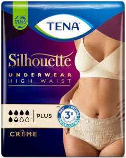 Tena Silhouette Cueca Creme_Tam L_ Cintura Alta (x8 unidades) – Buy Now at Healtsy