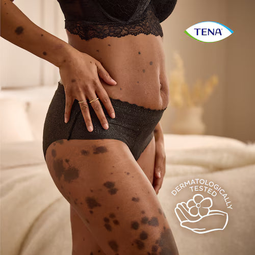 Tena Silhouette Black Briefs_ Size L_ Low Waist (x10 units) - Healtsy