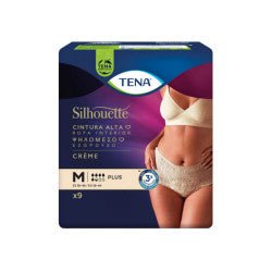 Tena Silhouette Underwear_ Cream_Size M _ High Waist (x9 units) – Buy Now at Healtsy