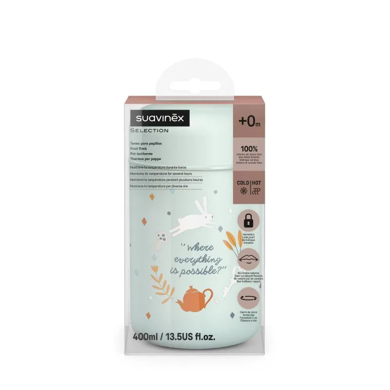 Suavinex Baby Food Thermos Blue 400ml - Healtsy