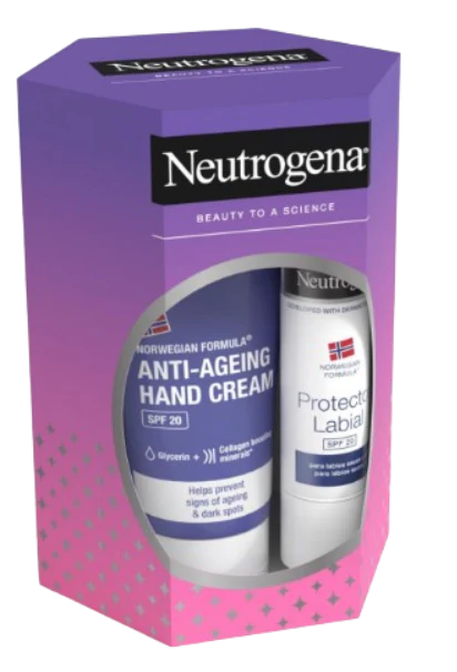Neutrogena Antiaging Hand Cream + Lip Stick SPF20 - Healtsy