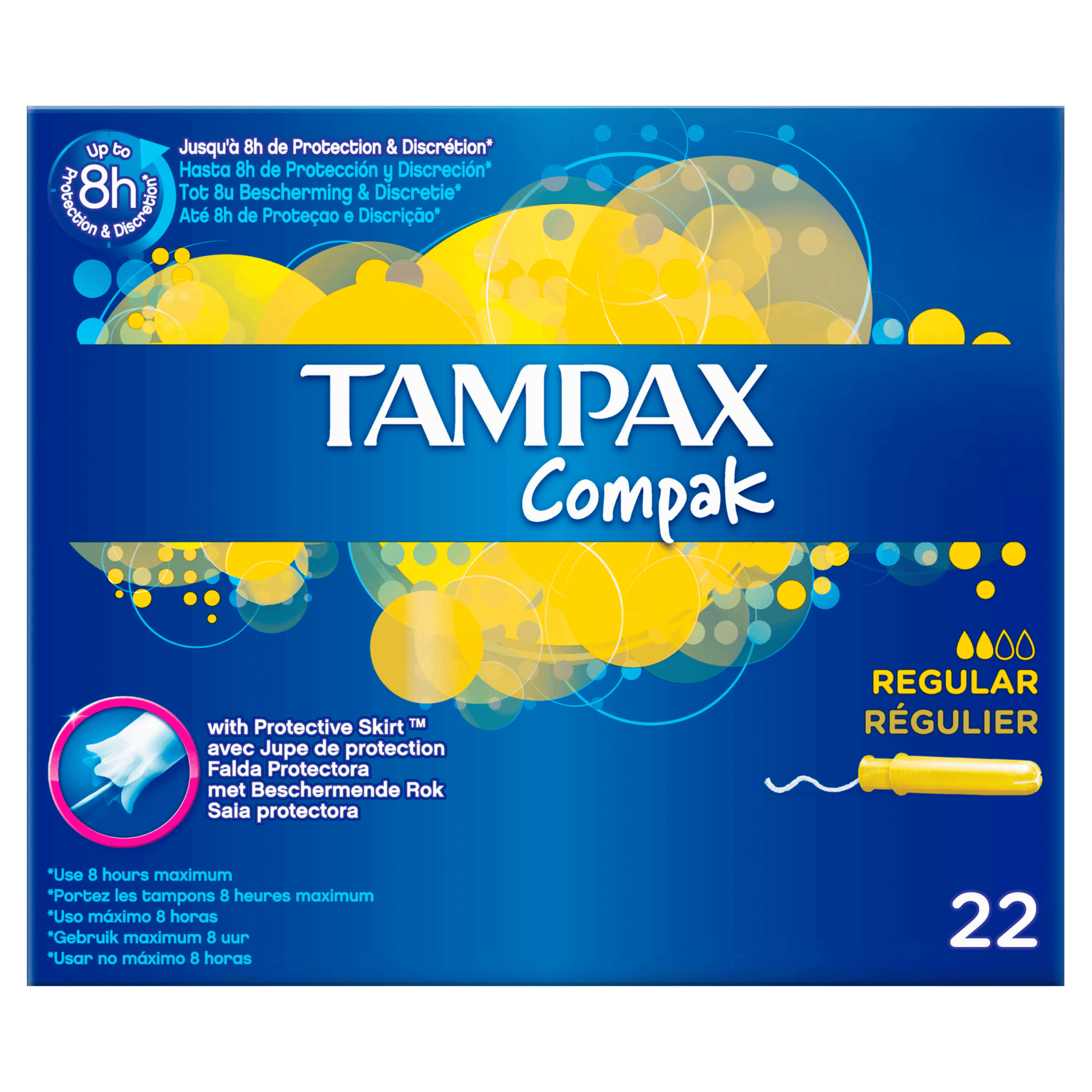 Tampax Compak Regular Applicator Buffer (x22 units) - Healtsy