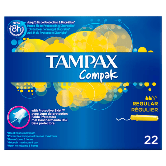 Tampax Compak Regular Applicator Buffer (x22 units) - Healtsy