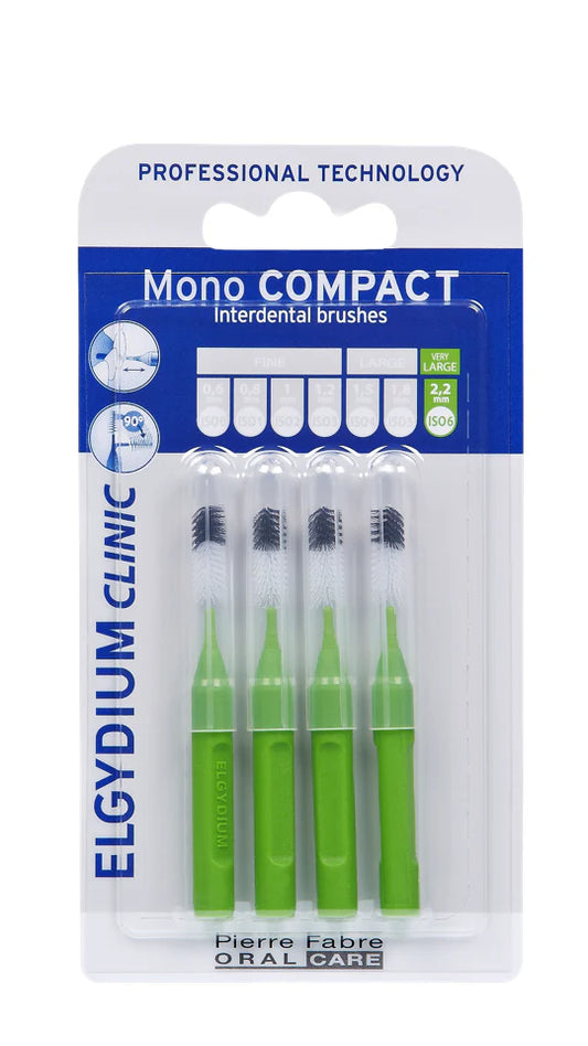 Elgydium Clinic Brush Mono Compact Green (x4 units) - Healtsy