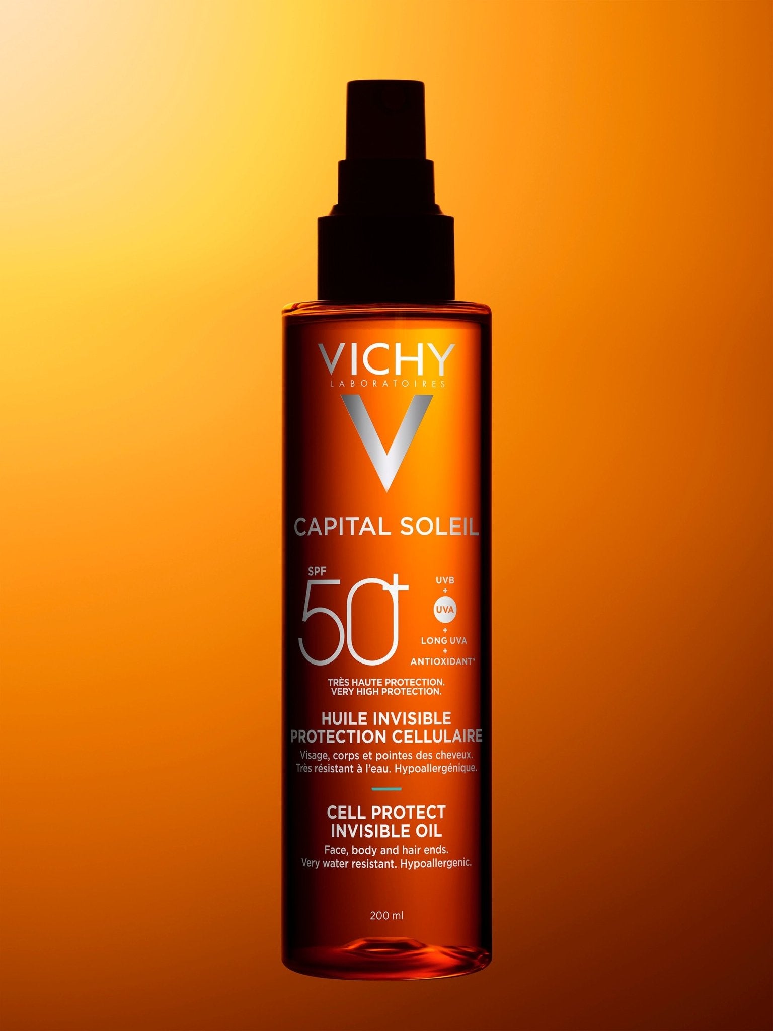 Vichy Capital Soleil Cell Protect Oil SPF50+ - 200ml – Buy Now at Healtsy