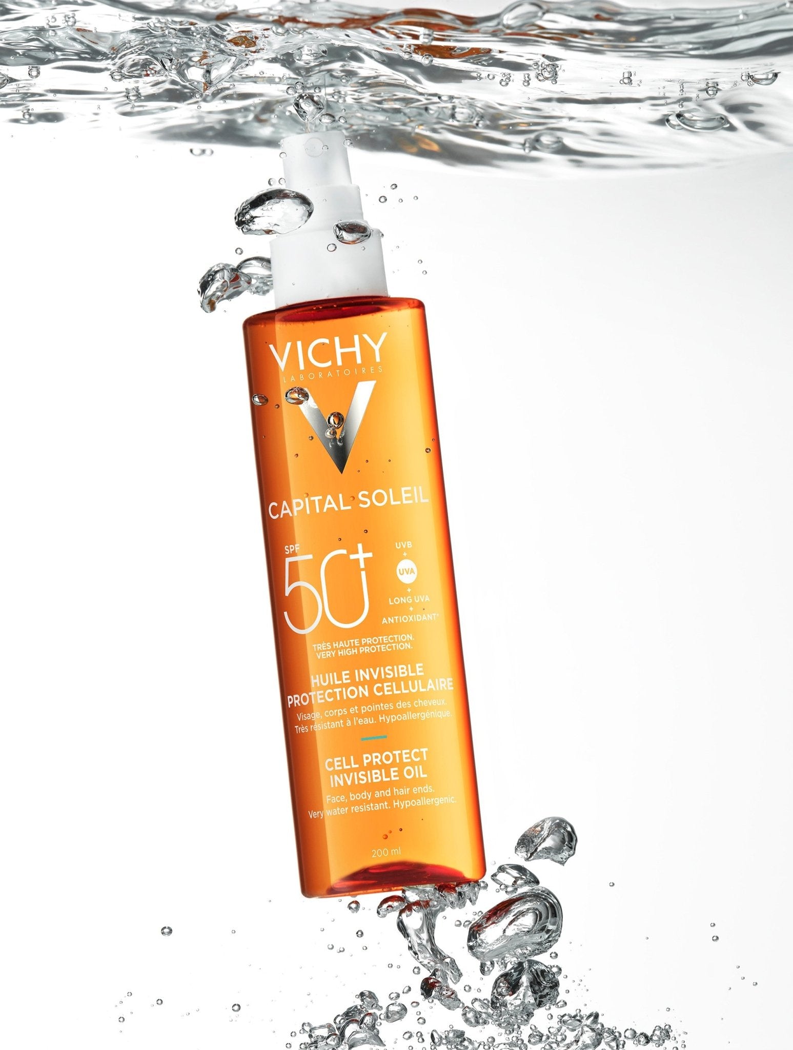 Vichy Capital Soleil Cell Protect Oil SPF50+ - 200ml – Buy Now at Healtsy