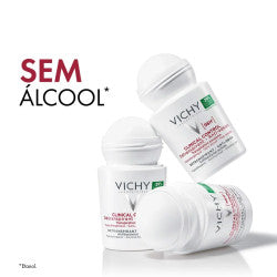 Vichy Clinical Control 96H Deodorant Roll On- 50ml (Double Pack) - Healtsy