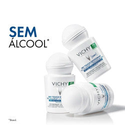 Vichy 24H Dry-Touch Deodorant Roll-On - 50ml (Double Pack) - Healtsy