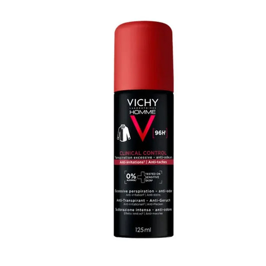Vichy Homme Clinical Control Aerosol Antiperspirant Deodorant 125 ml - Healtsy