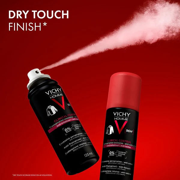 Vichy Homme Clinical Control Aerosol Antiperspirant Deodorant 125 ml - Healtsy