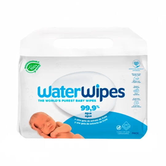 WaterWipes Biodegradable Baby Wipes  (3 x 60 wipes) - Healtsy