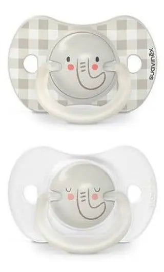 Suavinex NightDay Physiological Silicone Pacifier_ 6-18M (2 units) - Healtsy