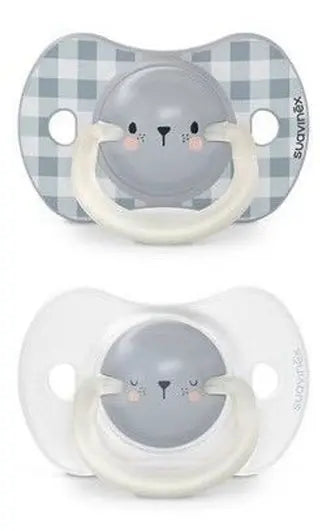 Suavinex NightDay Physiological Silicone Pacifier_ 6-18M (2 units) - Healtsy