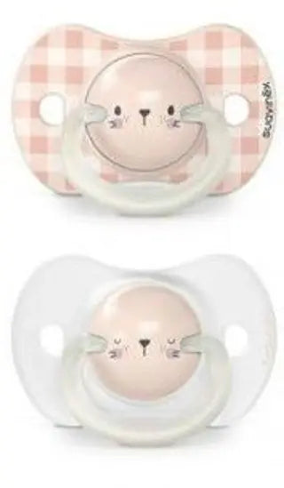 Suavinex NightDay Physiological Silicone Pacifier_ 6-18M (2 units) - Healtsy
