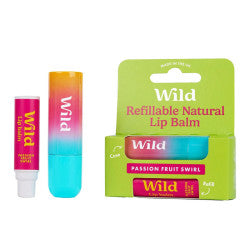 Wild Natural Lip Balm Box + Refill Passion Fruit - Healtsy