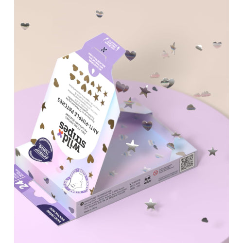 Wild Stripes Pimple Patches Holo Clear  (x24 patches) - Healtsy