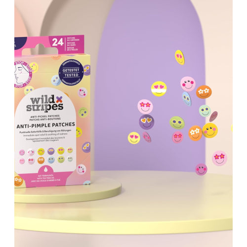 Wild Stripes Pimple Patches Smile (x24 patches) - Healtsy
