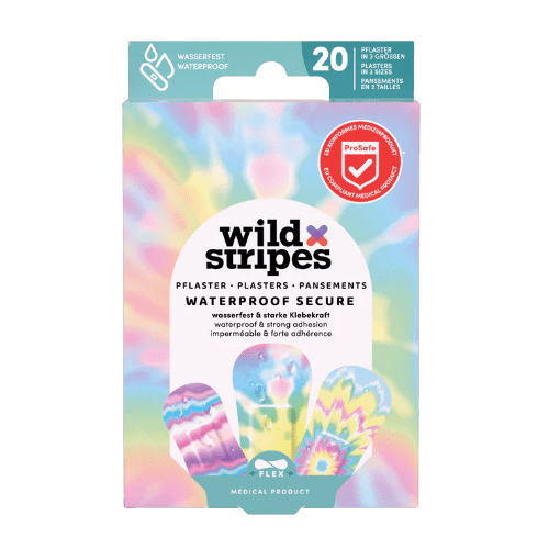 Wild Stripes Waterproof Rainbow Plaster (x20 units) – Buy Now at Healtsy