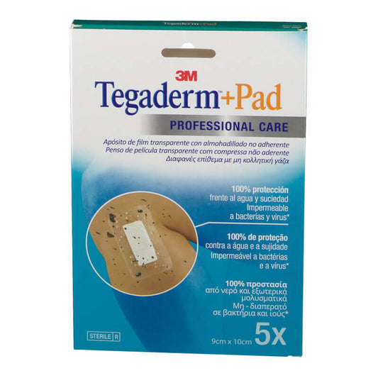 Tegaderm + Pad  - 9x10cm (x5 units) - Healtsy