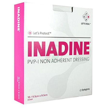 Inadine Iodine povidone compress- 9,5x9,5cm (x25 units) - Healtsy