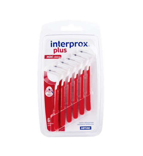 Interprox Rouge Interprox Plus Mini Conical Interdental Brush (x6 units) | Healtsy