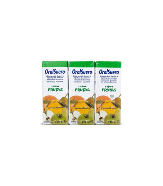 Oralsuero Oral Solution Fruits - 200ml (x3 units) - Healtsy