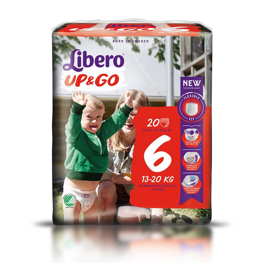 Libero Up & Go Diapers Size 6 13/20 Kg (x20 units) - Healtsy