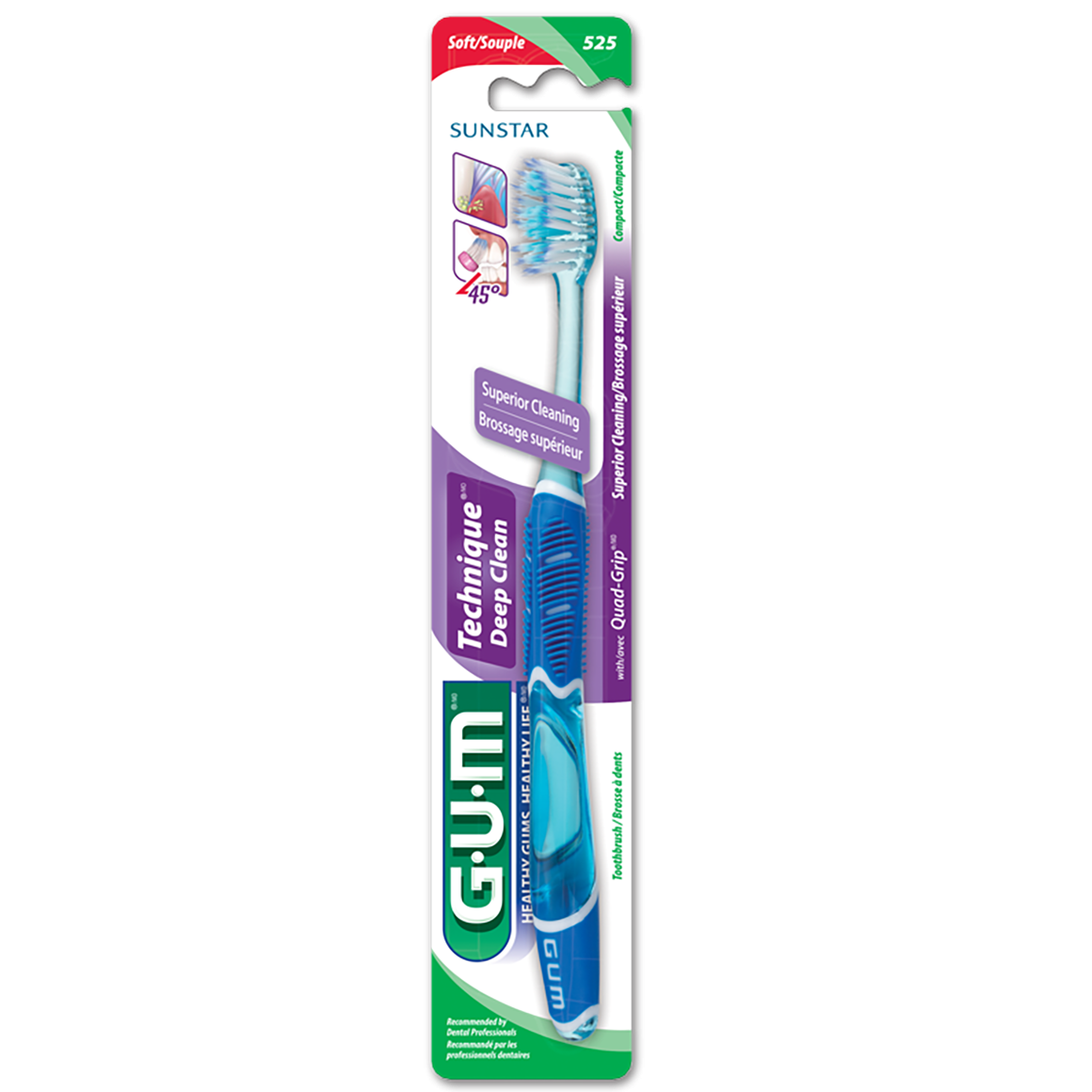 Gum Technique Pro Toothbrush 525 Compact_ Smooth - Healtsy