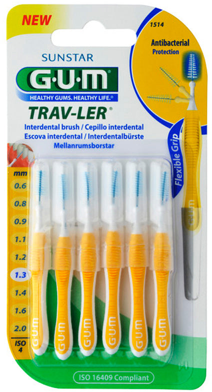 Gum Trav-Ler Brush 1514 IPE Thin Conical Pt (x6 units) - Healtsy