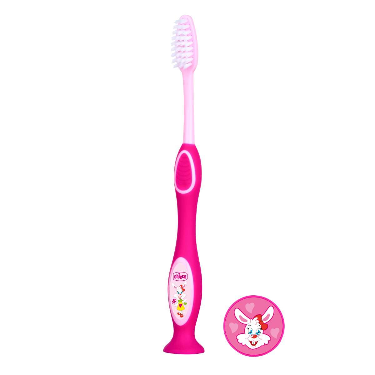 Chicco Pink Milk Toothbrush 3-6 years - Healtsy