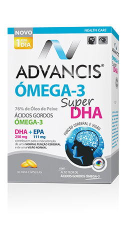 Advancis Omega-3 Super DHA Capsules (x30 units) - Healtsy