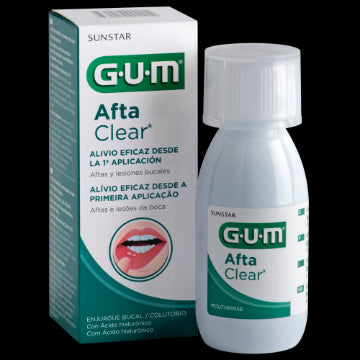 Gum Afta Clear Mouthwash - 120ml - Healtsy