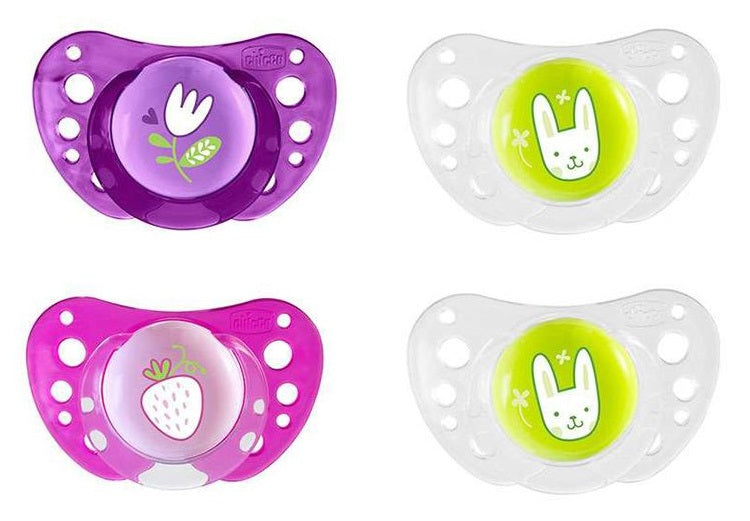 Chicco Pacifier Physio Air_Rosa_Silicone 12m+ (x 2 pacifiers) - Healtsy