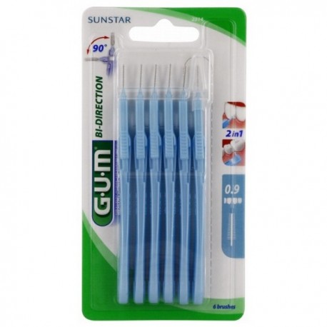 Gum Trav-Ler Brush 2614 Bi-Directional Thin Conical (x6 units) - Healtsy