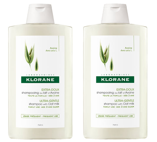 Klorane Capillary Oat Milk Shampoo - 400ml (Duo) - Healtsy