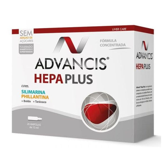 Advancis Hepa Plus Ampoules - 15ml (x20 units) - Healtsy