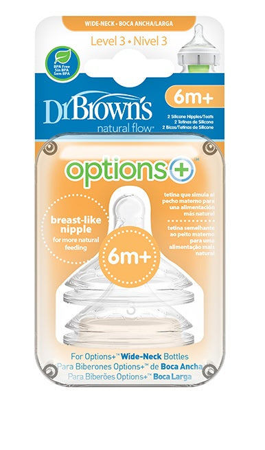 Dr Browns Wide Teat_Level 3 (x2 units) - Healtsy