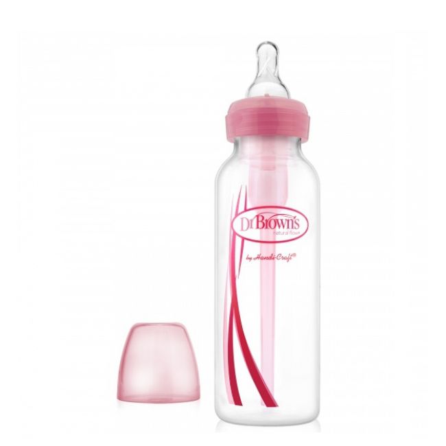 Dr Browns Options Narrow Teat Silicone_Pink -250ml - Healtsy