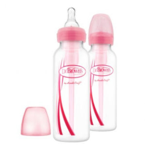 Dr Browns Options Silicone_Pink Wide Teat Bottle - 270ml - Healtsy