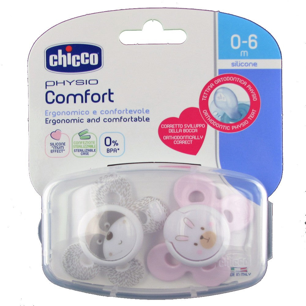 Chicco Pacifier Physio Comfort Girl_0-6months - Healtsy