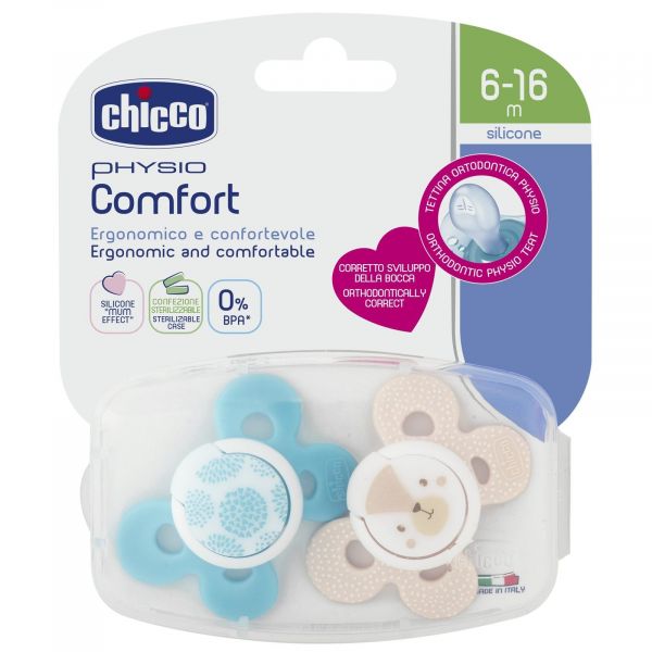 Chicco Pacifier Physio Comfort Boy_6-16months - Healtsy