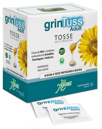 Grintuss Adult Tablet Suck with Poliresin (x20 units) - Healtsy