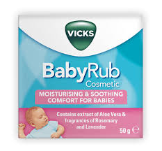 Vicks BabyRub Soothing Moisturizing Ointment - 50g - Healtsy