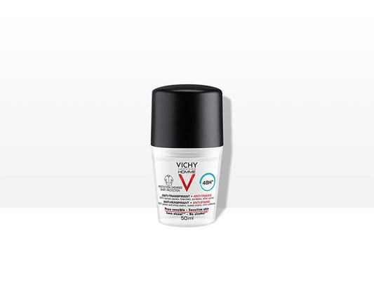 Vichy Homme Deo Roll On Stains 50ml - Healtsy