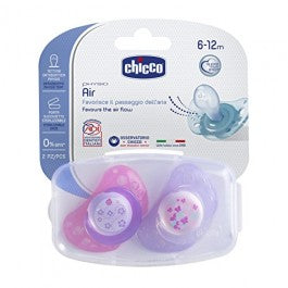 Chicco Pacifier Physio Air Pink Silicone_ 6-12months (x2 pcs) - Healtsy