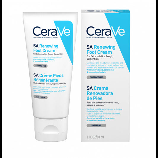 CeraVe SA Renewing SA Foot Cream 88 mL - Healtsy